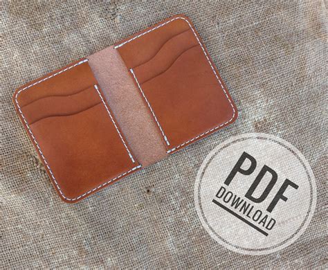 Leather Card Holder Template